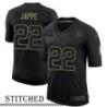 NY Giants #22 Paul Jappe Black Salute to Service Jersey