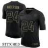 NY Giants #24 Winnie Anderson Black Salute to Service Jersey