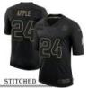 NY Giants #24 Eli Apple Black Salute to Service Jersey
