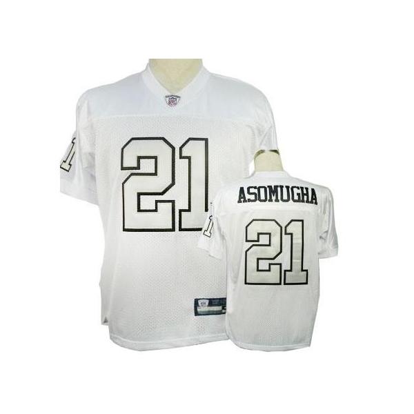 Nnamdi Asomugha Oakland Football Jersey - Oakland #21 Football Jersey(White Silver Number)