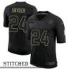 NY Giants #24 Snitz Snyder Black Salute to Service Jersey
