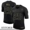 NY Giants #25 Gordon Bell Black Salute to Service Jersey