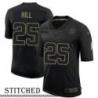 NY Giants #25 Will Hill Black Salute to Service Jersey
