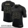 NY Giants #28 Verlin Adams Black Salute to Service Jersey