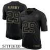 NY Giants #29 Xavier McKinney Black Salute to Service Jersey