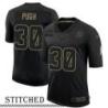 NY Giants #30 Marion Pugh Black Salute to Service Jersey