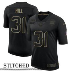 NY Giants #31 Will Hill Black Salute to Service Jersey