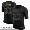 NY Giants #33 Mike Jordan Black Salute to Service Jersey