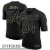 NY Giants #34 Greg Joseph Black Salute to Service Jersey