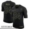 NY Giants #34 Elijah Riley Black Salute to Service Jersey