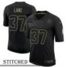 NY Giants #37 Eric Lane Black Salute to Service Jersey