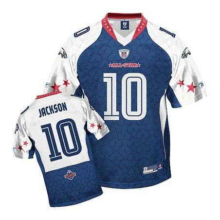 DeSean Jackson Philadelphia Football Jersey - Philadelphia #10 Football Jersey(Blue 2010 pro bowl)