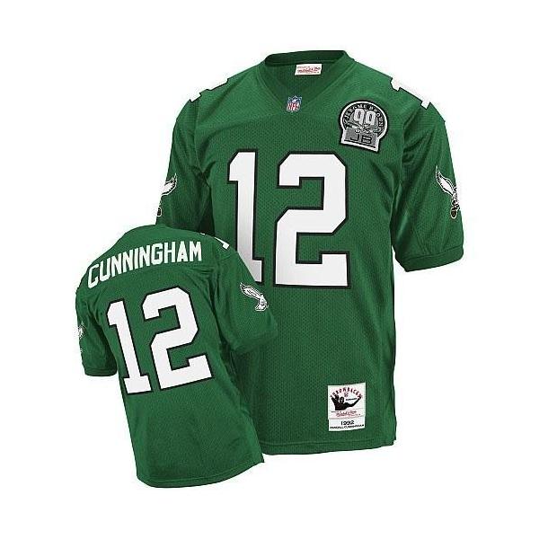Randall Cunningham Philadelphia Football Jersey - Philadelphia #12 Football Jersey(Green Throwback)