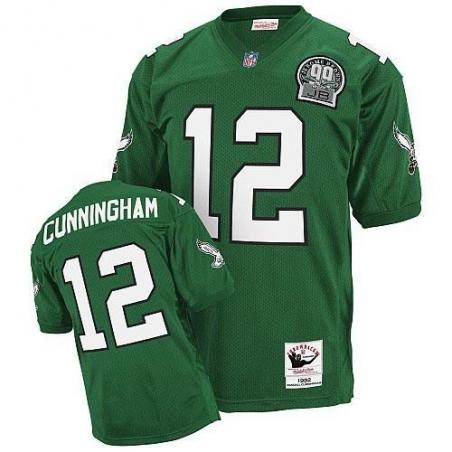 Randall Cunningham Philadelphia Football Jersey - Philadelphia #12 Football Jersey(Green Throwback)