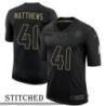 NY Giants #41 Bo Matthews Black Salute to Service Jersey