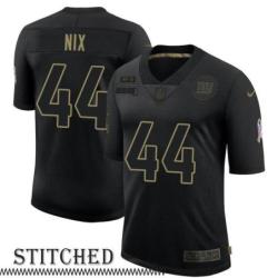 NY Giants #44 Emery Nix Black Salute to Service Jersey