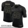 NY Giants #48 Clarence Childs Black Salute to Service Jersey