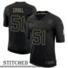 NY Giants #51 Mike Croel Black Salute to Service Jersey