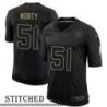NY Giants #51 Pete Monty Black Salute to Service Jersey