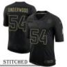 NY Giants #54 Olen Underwood Black Salute to Service Jersey