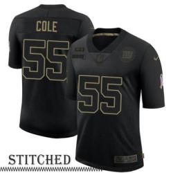 NY Giants #55 Pete Cole Black Salute to Service Jersey