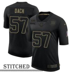 NY Giants #57 Carson Dach Black Salute to Service Jersey