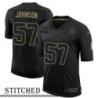 NY Giants #57 Patrick Johnson Black Salute to Service Jersey