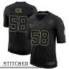 NY Giants #58 Keith Eck Black Salute to Service Jersey