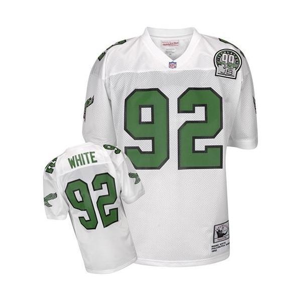Reggie White Philadelphia Football Jersey - Philadelphia #92 Football Jersey(White Throwback)