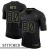 NY Giants #80 Kelley Mote Black Salute to Service Jersey