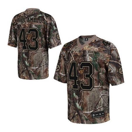 Troy Polamalu Pittsburgh Football Jersey - Pittsburgh #43 Football Jersey(Camo)