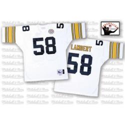 Jack Lambert Pittsburgh Football Jersey - Pittsburgh #58 Football Jersey(White Throwback)