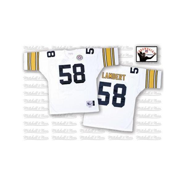 Jack Lambert Pittsburgh Football Jersey - Pittsburgh #58 Football Jersey(White Throwback)