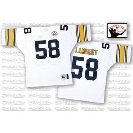 Jack Lambert Pittsburgh Football Jersey - Pittsburgh #58 Football Jersey(White Throwback)
