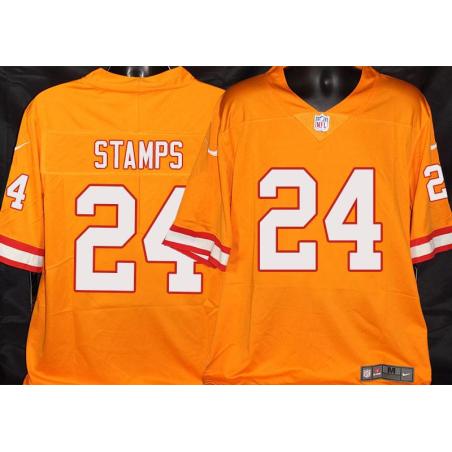 Buccaneers #24 Sylvester Stamps Orange Football Jersey Stitched