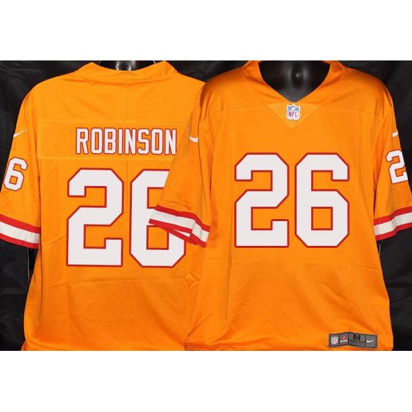 Buccaneers #26 Josh Robinson Orange Football Jersey Stitched