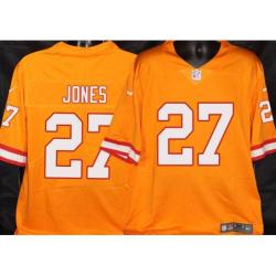 Buccaneers #27 Ronald Jones II Orange Football Jersey Stitched