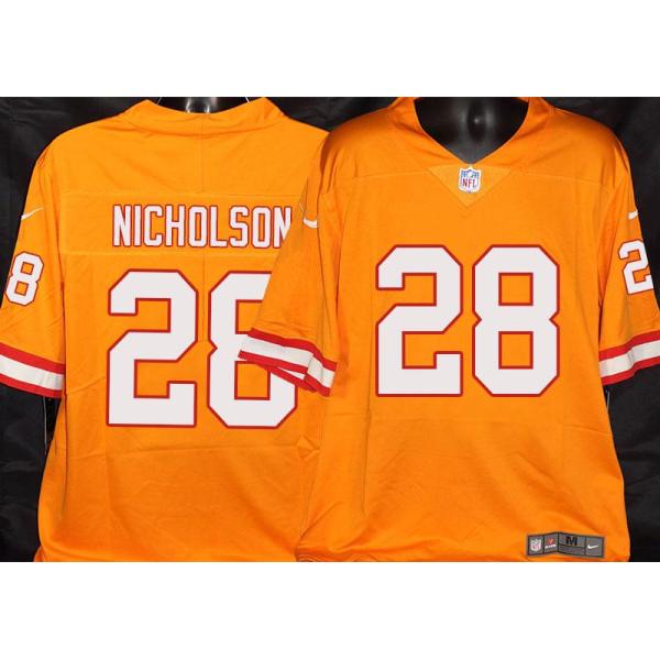 Buccaneers #28 Donte Nicholson Orange Football Jersey Stitched