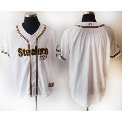 Pittsburgh Blank Football Jersey(White MLB Style)