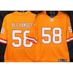 Buccaneers #58 Kwon Alexander Orange Football Jersey Stitched