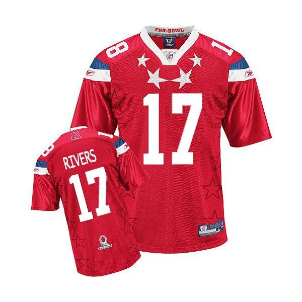 Phillip Rivers San Diego Football Jersey - San Diego #17 Football Jersey(2011 Pro Bowl)