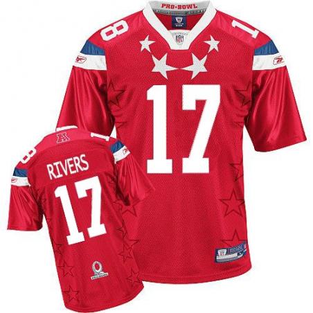 Phillip Rivers San Diego Football Jersey - San Diego #17 Football Jersey(2011 Pro Bowl)
