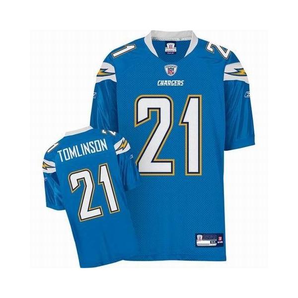 LaDainian Tomlinson San Diego Football Jersey - San Diego #21 Football Jersey(Powder Blue)