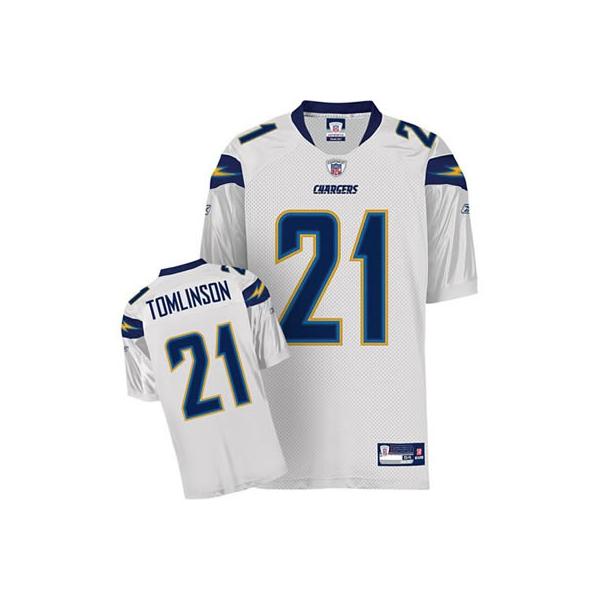 LaDainian Tomlinson San Diego Football Jersey - San Diego #21 Football Jersey(White)