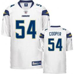 Stephen Cooper San Diego Football Jersey - San Diego #54 Football Jersey(White)