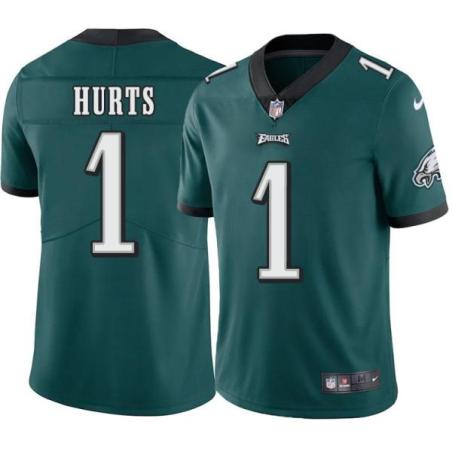 Philadelphia Eagles #1 Jalen Hurts Stitched Orange Football Jersey