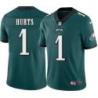 Philadelphia Eagles #1 Jalen Hurts Stitched Orange Football Jersey
