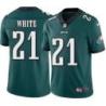 Philadelphia Eagles #21 Allie White Stitched Orange Football Jersey