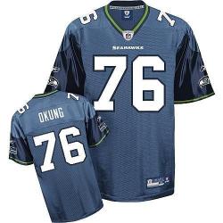 Russell Okung Seattle Football Jersey - Seattle #76 Football Jersey(Blue)