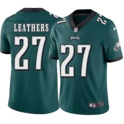 Philadelphia Eagles #27 Milton Leathers Stitched Orange Football Jersey